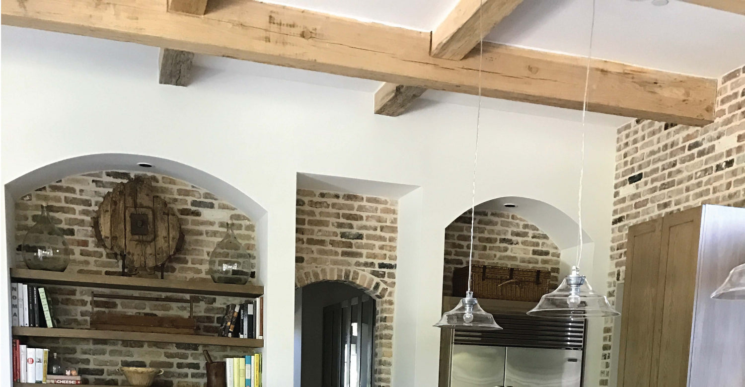 Reclaimed Barn Wood Resawn Box Beams for Ceilings