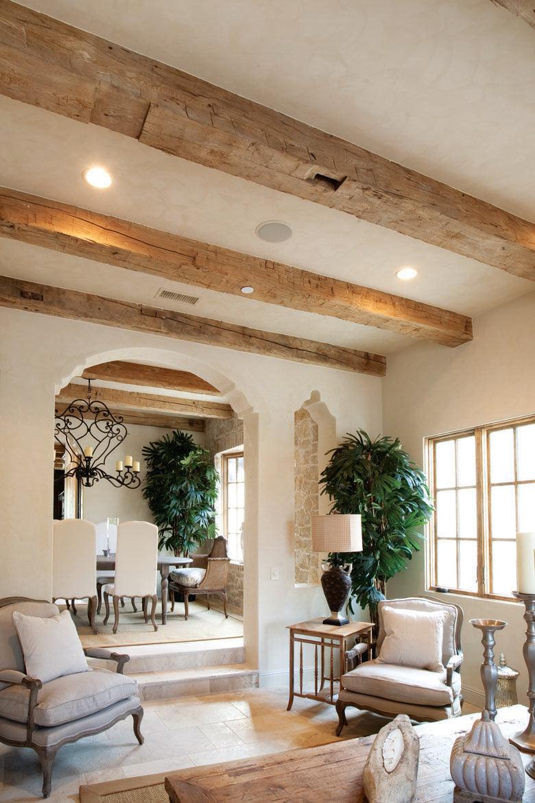 Boxed Wood Ceiling Beams | Shelly Lighting