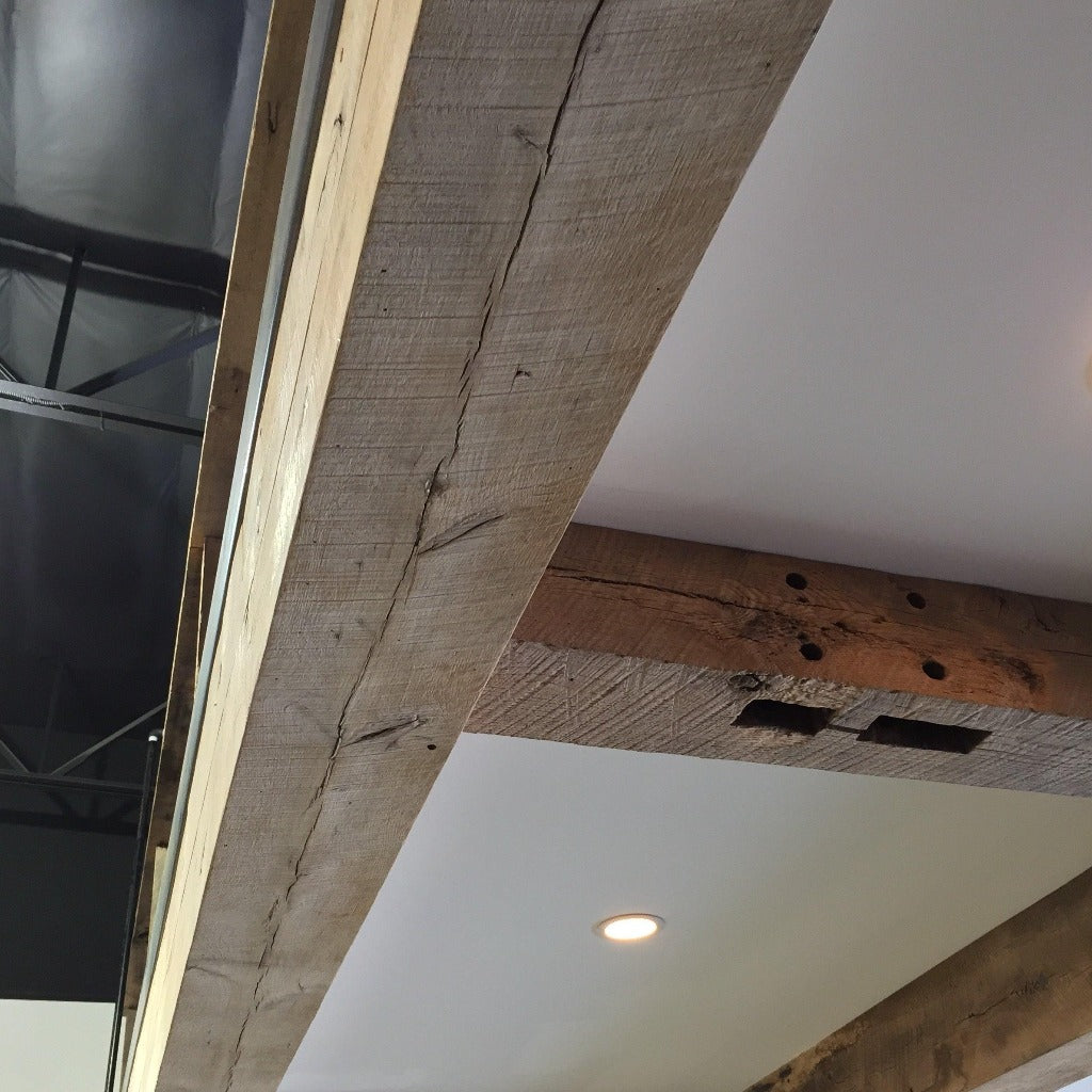 Reclaimed Rough Sawn Barn Wood Box Beams for Ceilings Ideas