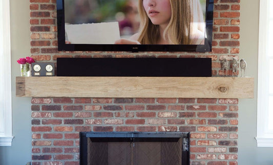 Resawn Reclaimed Barn Wood Fireplace Mantel