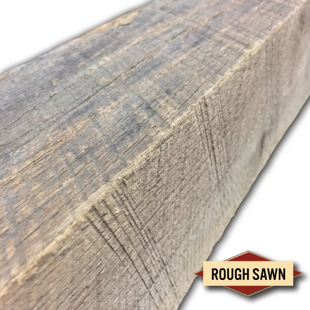 Rough Sawn Reclaimed Barn Wood Box Beam.